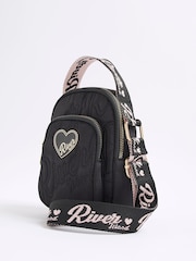 River Island 나일론 스크립트 하트 페스티벌 백 - 5의 이미지 4