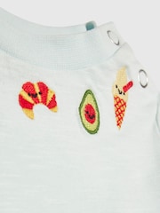 River Island Blue Stripe Dungarees & Top Set - Image 4 of 5