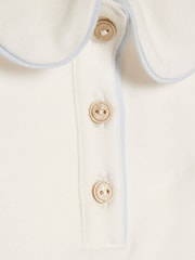 River Island Blue Long Sleeve Polo Shirt & Dungarees Set - Image 4 of 5