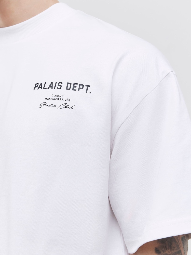 River Island White Oversized Palais T-Shirt - Image 4 of 4