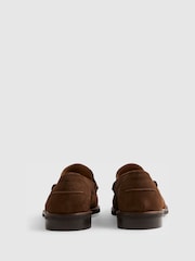 River Island Brown Suedette Penny Loafers - Image 3 of 3