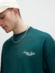 River Island Green Oversized Resort T-Shirt - Image 4 of 4