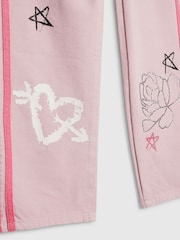 River Island Pink Preppy Straight Jeans - Image 4 of 4