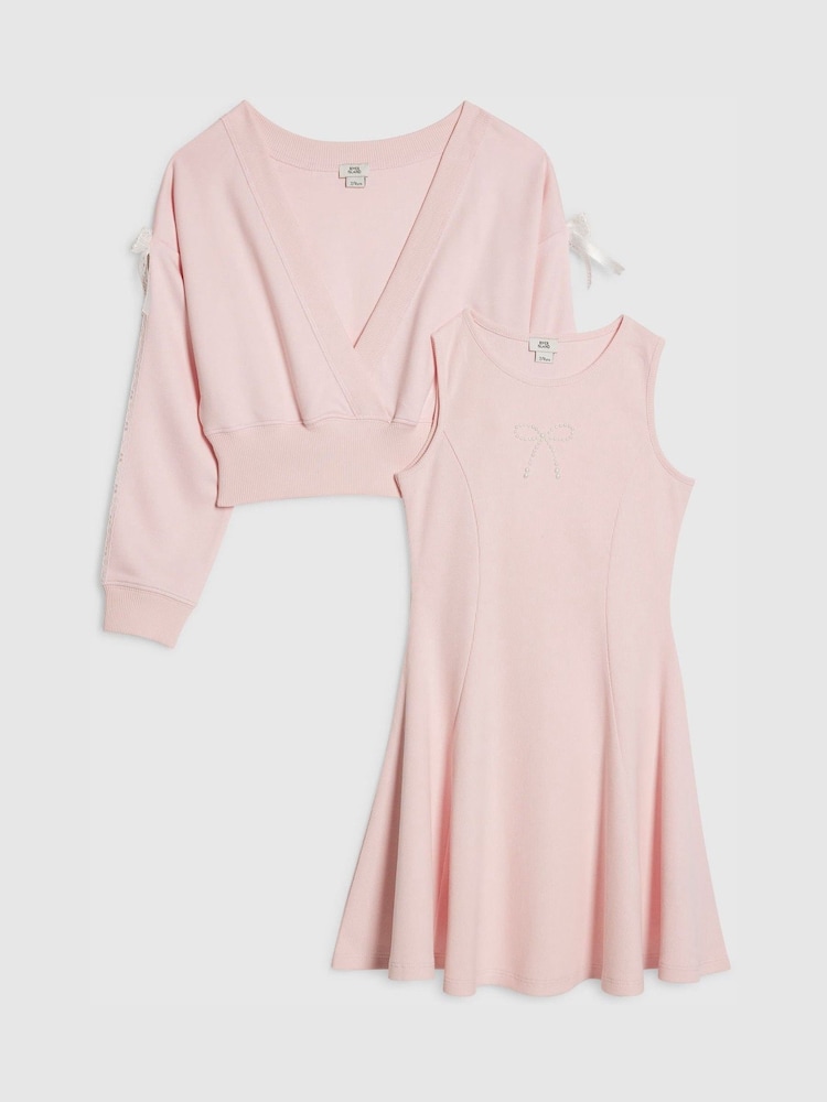 River Island Pink OG Shrug Dress - Image 1 of 5