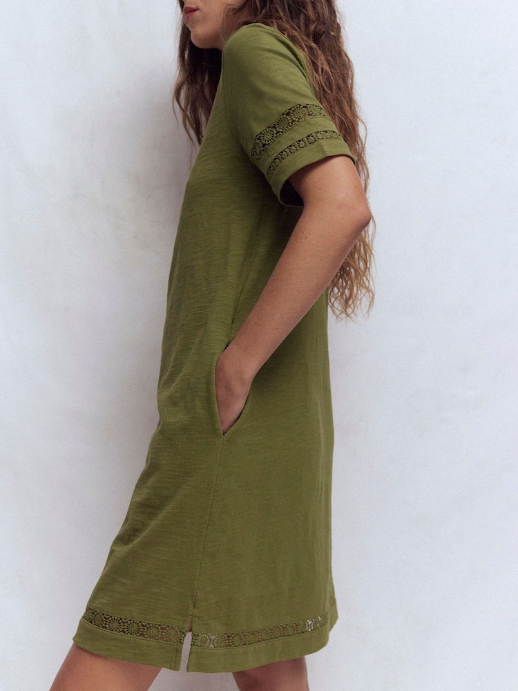 Πράσινο - Boden Hattie Jersey T-Shirt Dress - Εικόνα 2 από 6