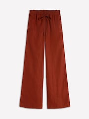 Boden Brown Islington Linen Trousers - Image 7 of 7