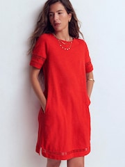 Κόκκινο - Φόρεμα Σεμιζιέ Boden Hattie Jersey - Εικόνα 4 από 5