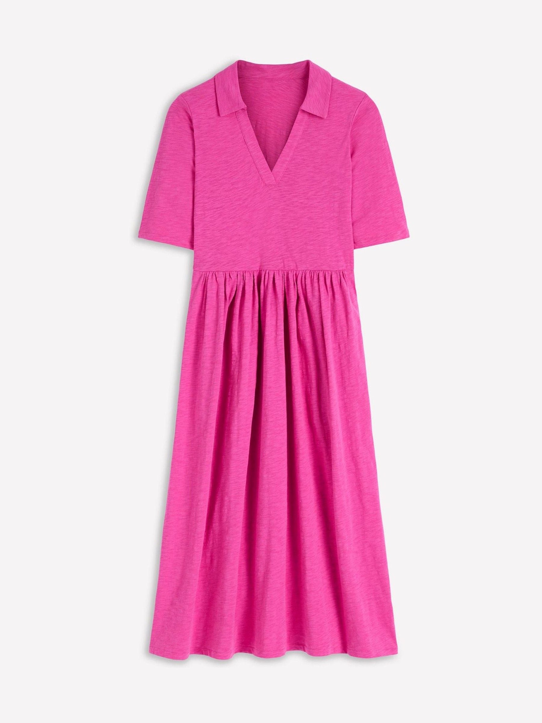 Buy Boden Pink Aria Collared Jersey Dress from Next USA