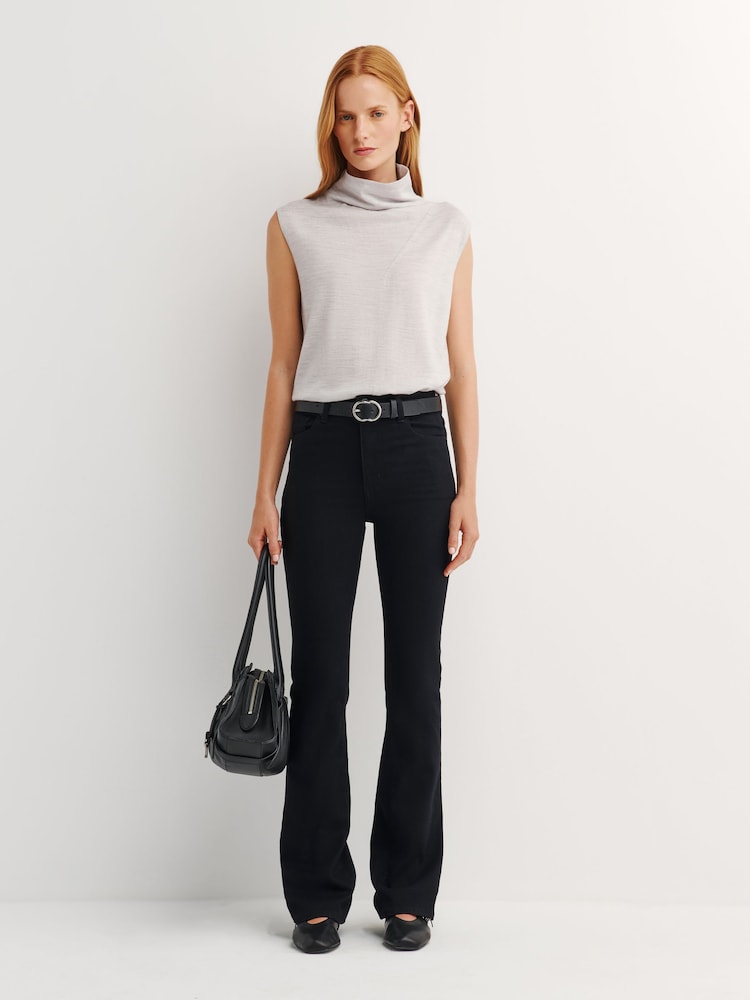 FRAME Black The Reboot Super StretchHigh Rise Jeans - Image 1 of 6 FRAME Black The Reboot Super StretchHigh Rise Jeans - Image 1 of 6