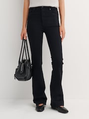 FRAME Black The Reboot Super StretchHigh Rise Jeans - Image 4 of 6