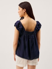 Monsoon Olivia Lace Trim Top - Bild 3 von 5