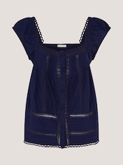 Monsoon Olivia Lace Trim Top - Bild 5 von 5