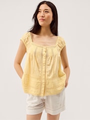 Monsoon Olivia Lace Trim Top - Image 1 of 5