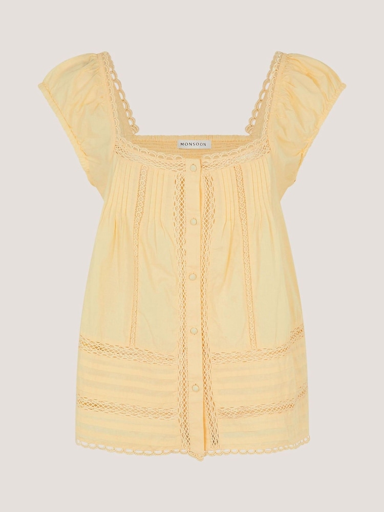 Monsoon Olivia Lace Trim Top - Image 5 of 5