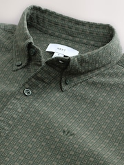 Green Geo Print Stretch Oxford Long Sleeve Shirt - Image 7 of 8
