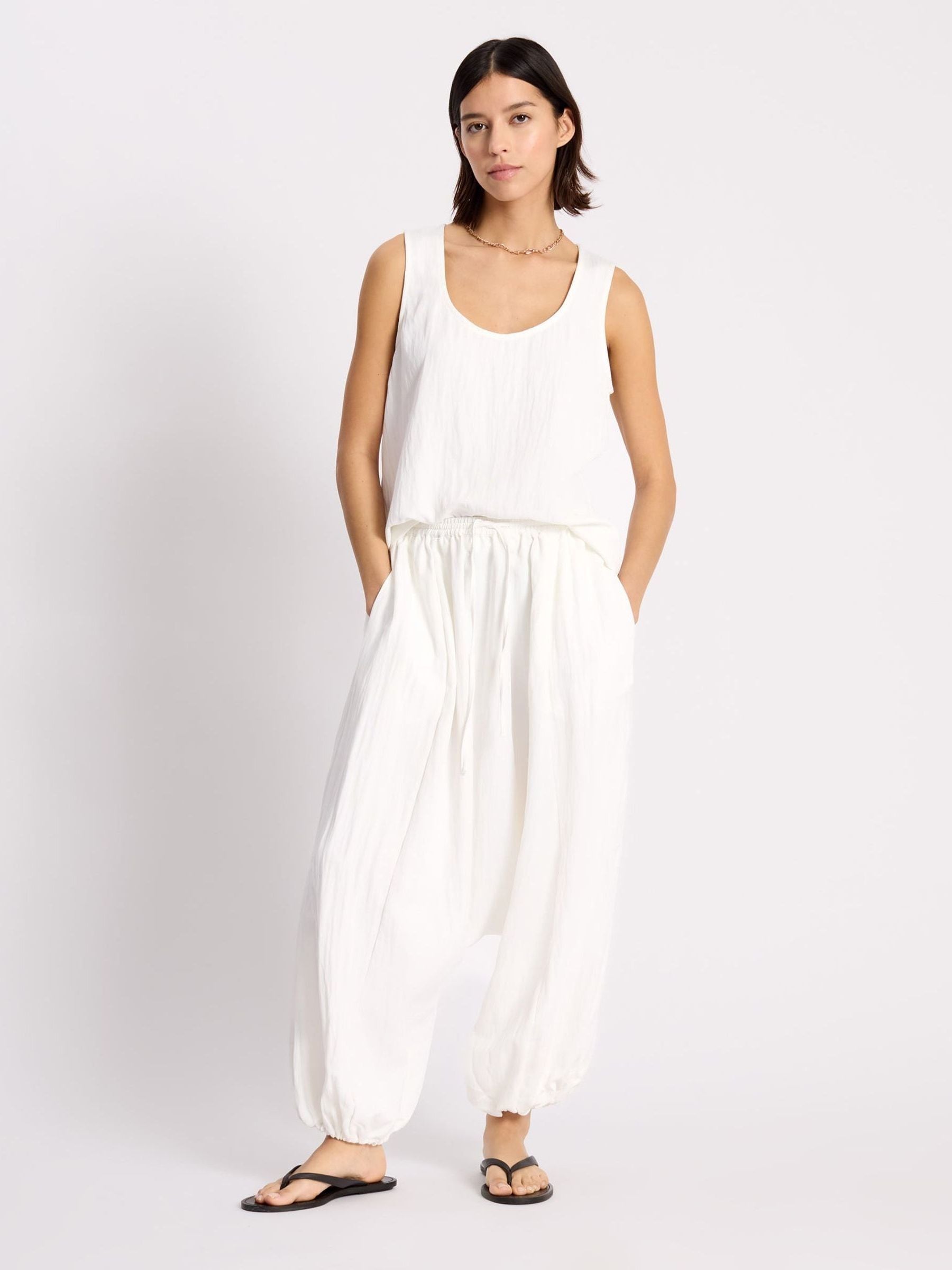 Buy Albaray White Anna Unwin Balloon Trousers from Next USA