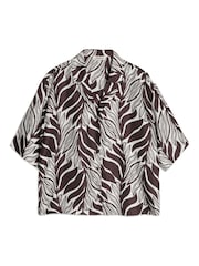 Albaray Brown Mono Palm Blouse - Image 6 of 6