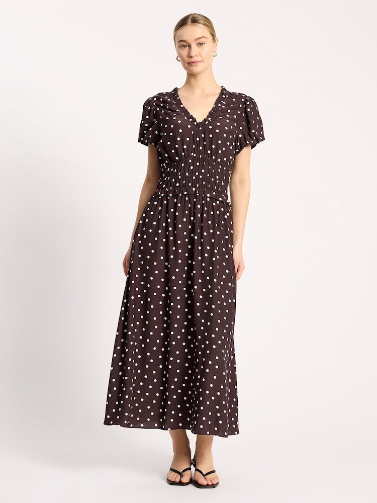 Albaray Brown Choc Spot Dress - Image 1 of 4