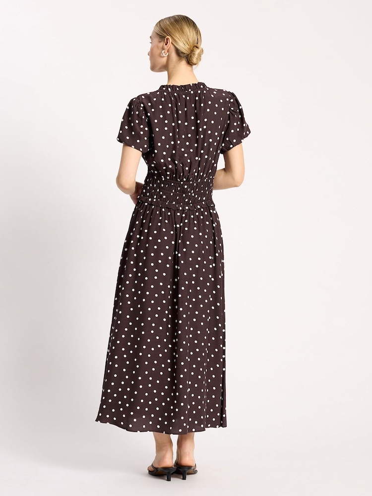 Albaray Brown Choc Spot Dress - Image 2 of 4
