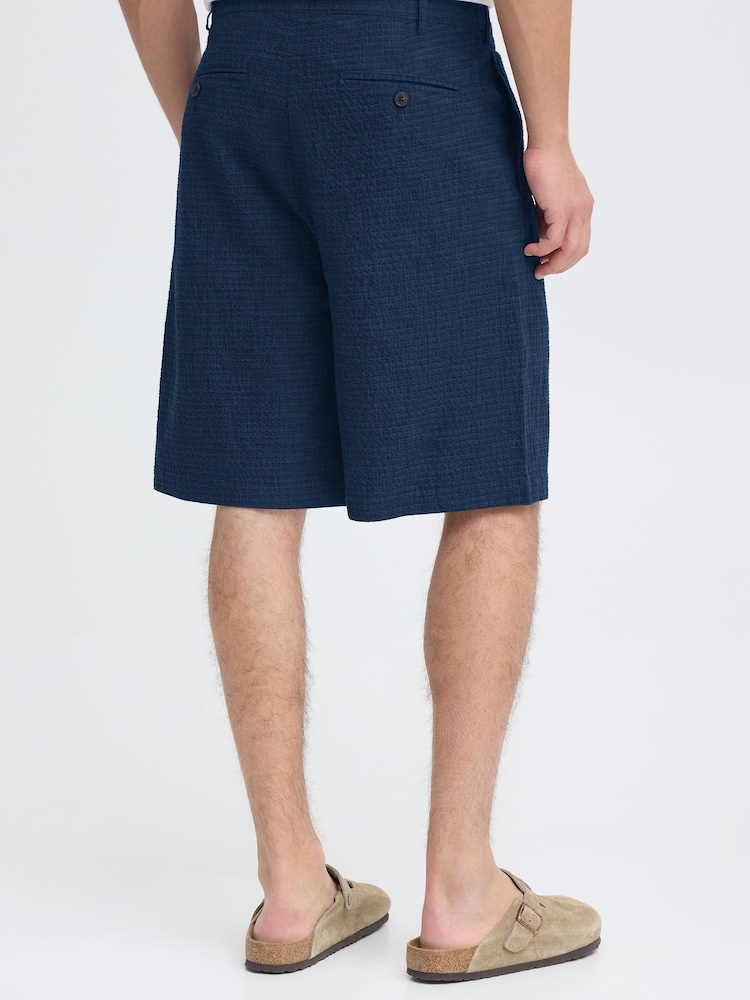 Casual Friday Blue Fors Seersucker Shorts - Image 2 of 8
