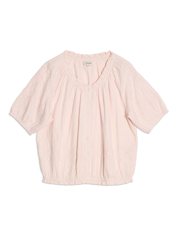 Albaray Elastic Hem Scoop Neck Top - Image 5 of 5 Albaray Elastic Hem Scoop Neck Top - Image 5 of 5