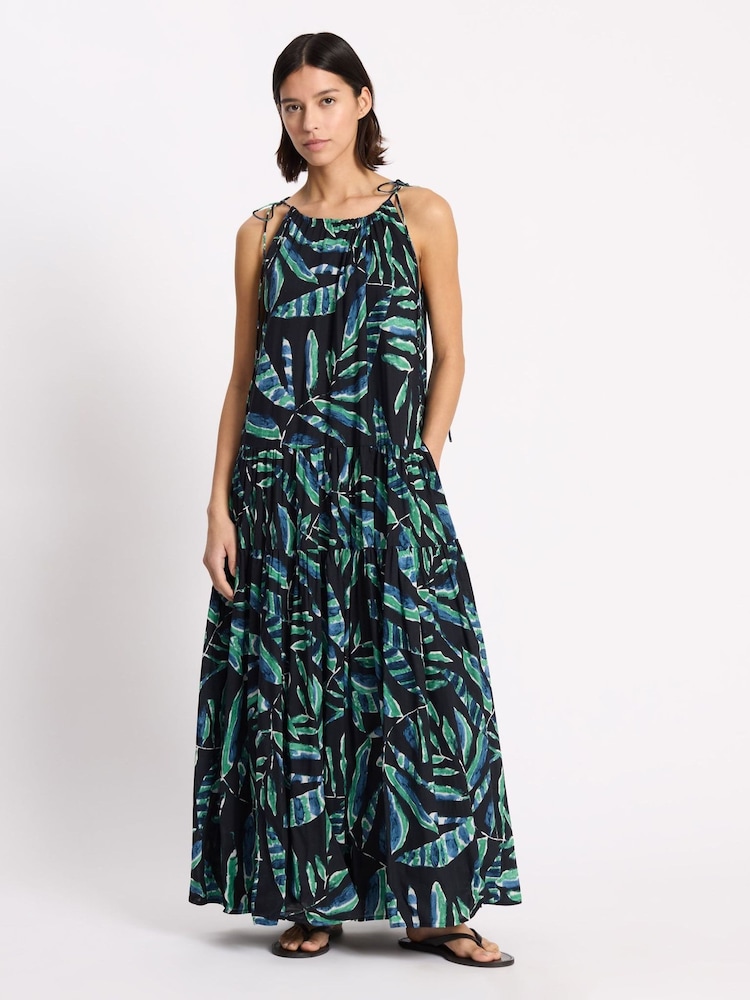 Albaray Black Painterly Palm Maxi Dress - Image 2 of 6