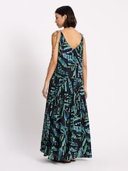 Albaray Black Painterly Palm Maxi Dress - Image 3 of 6