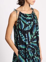 Albaray Black Painterly Palm Maxi Dress - Image 4 of 6