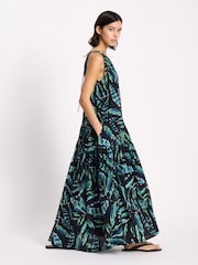 Albaray Black Painterly Palm Maxi Dress - Image 5 of 6