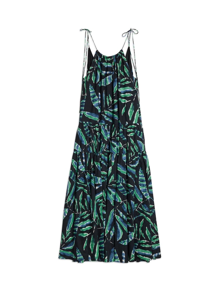 Albaray Black Painterly Palm Maxi Dress - Image 6 of 6