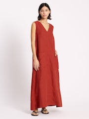 Albaray Linen V-Neck Dress - Image 1 of 4
