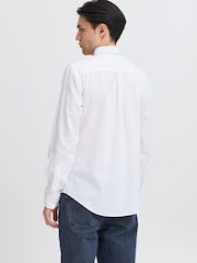 Casual Friday White CfAnton Long Sleeve Linen Blend Shirt - Image 2 of 8