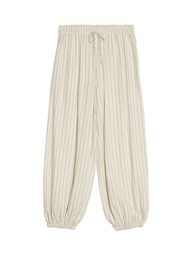 Albaray Linen Pinstripe Balloon Trousers - Εικόνα 6 του 6