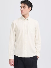 Casual Friday White CfHagberg Long Sleeve Pinstriped Shirt - Image 1 of 8