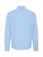 Casual Friday Blue Aaberg Long Sleeve Cotton Shirt - Image 7 of 8
