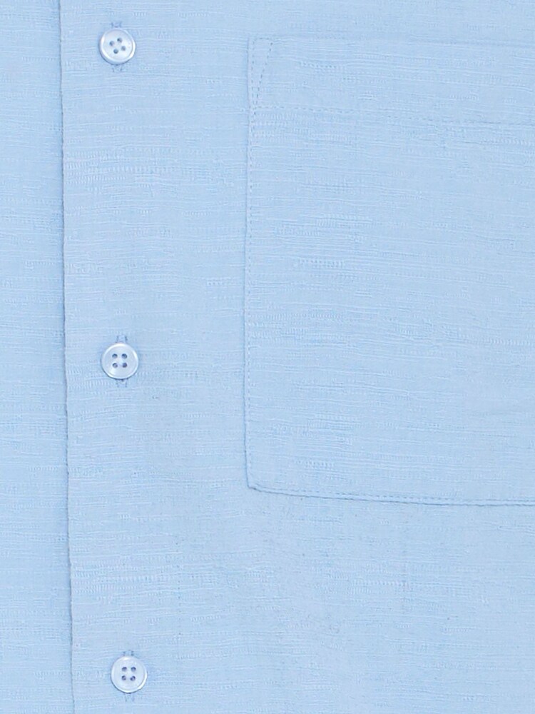 Casual Friday Blue Aaberg Long Sleeve Cotton Shirt - Image 8 of 8