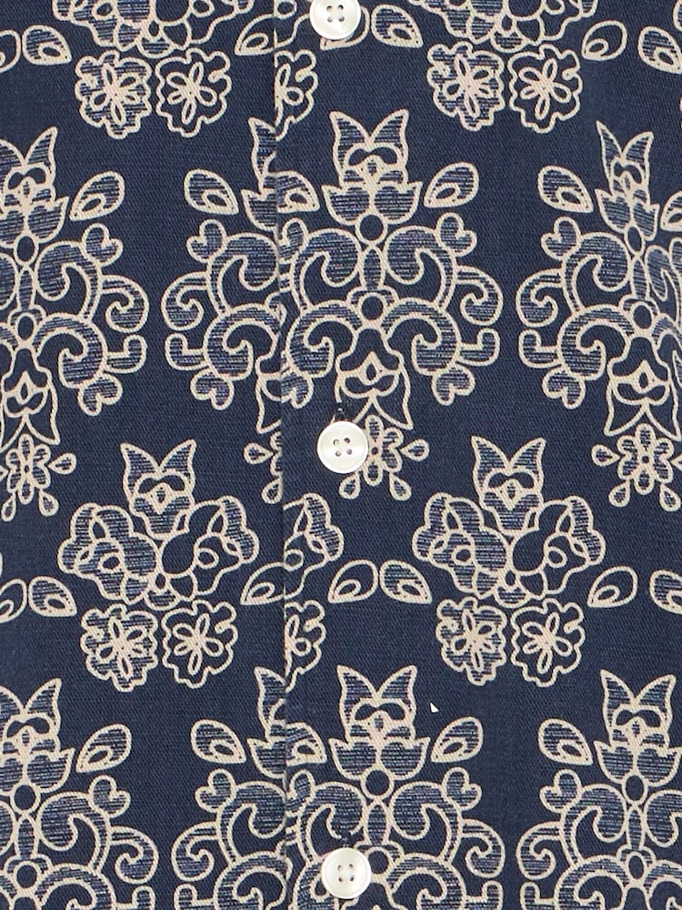 Casual Friday Blue CfLindahl Short Sleeve Resort Shirt - Image 8 of 8