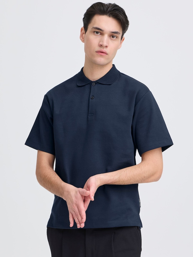 Casual Friday Blue CfSveen Short Sleeve Polo Shirt - Image 1 of 8