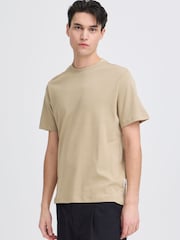 Casual Friday Brown Nilo Crew Neck Short Sleeve T-Shirt - Image 1 of 5