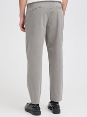 Casual Friday Grey Pepe Relaxed Tapered Leg Trousers - Image 2 of 8