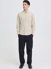 Casual Friday Natural CfAaberg Long Sleeve Structured Shirt - Image 3 of 8