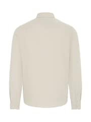 Casual Friday Natural CfAaberg Long Sleeve Structured Shirt - Image 7 of 8