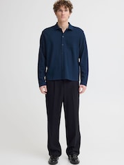 Casual Friday Blue CfEdstrom Pique Knit Shirt - Image 3 of 8
