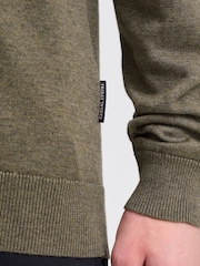 Casual Friday Brown CFBells Crew Neck Knitted Jumper - Image 4 of 8