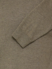 Casual Friday Brown CFBells Crew Neck Knitted Jumper - Image 8 of 8