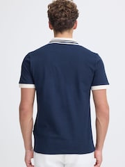 Casual Friday Blue CfEngen Short Sleeve Pique Polo Shirt - Image 2 of 8