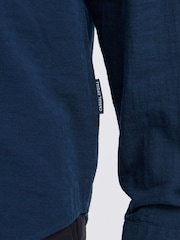 Casual Friday Blue Aaberg Long Sleeve Structured Shirt - Image 4 of 8