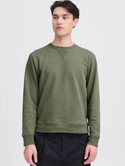 Casual Friday Green Persson Crew Neck Sweatshirt - Image 1 of 5