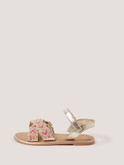 Monsoon Pink Heart Beaded Sandals - Image 2 of 3