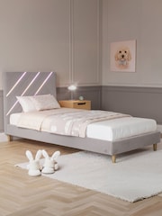 XR Living Grey Lily Bed Frame With App Control Lights - Image 3 of 6